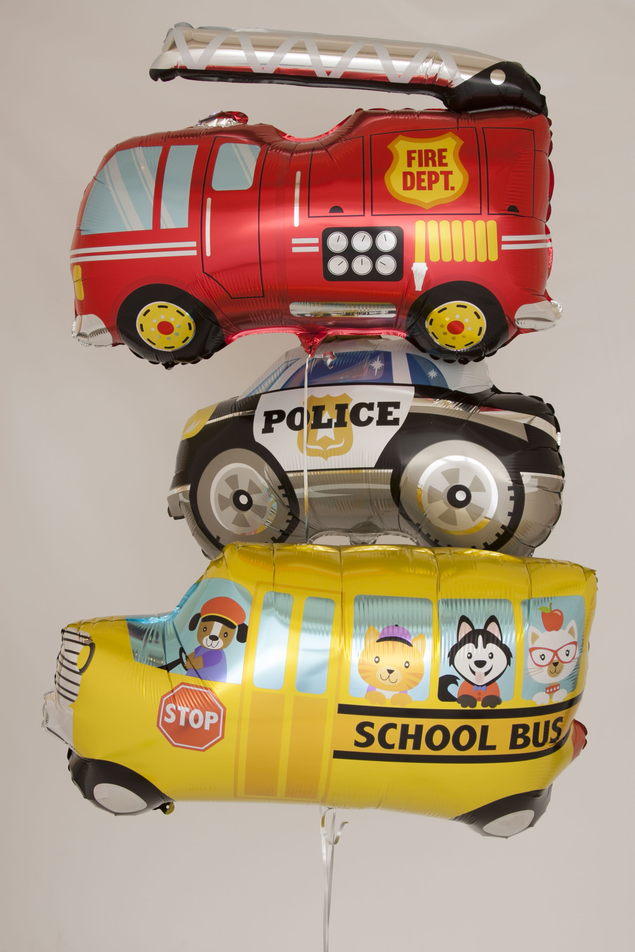 Шар (32''/81 см) Фигура, Пожарная машина, Красный, 1 шт. в уп.